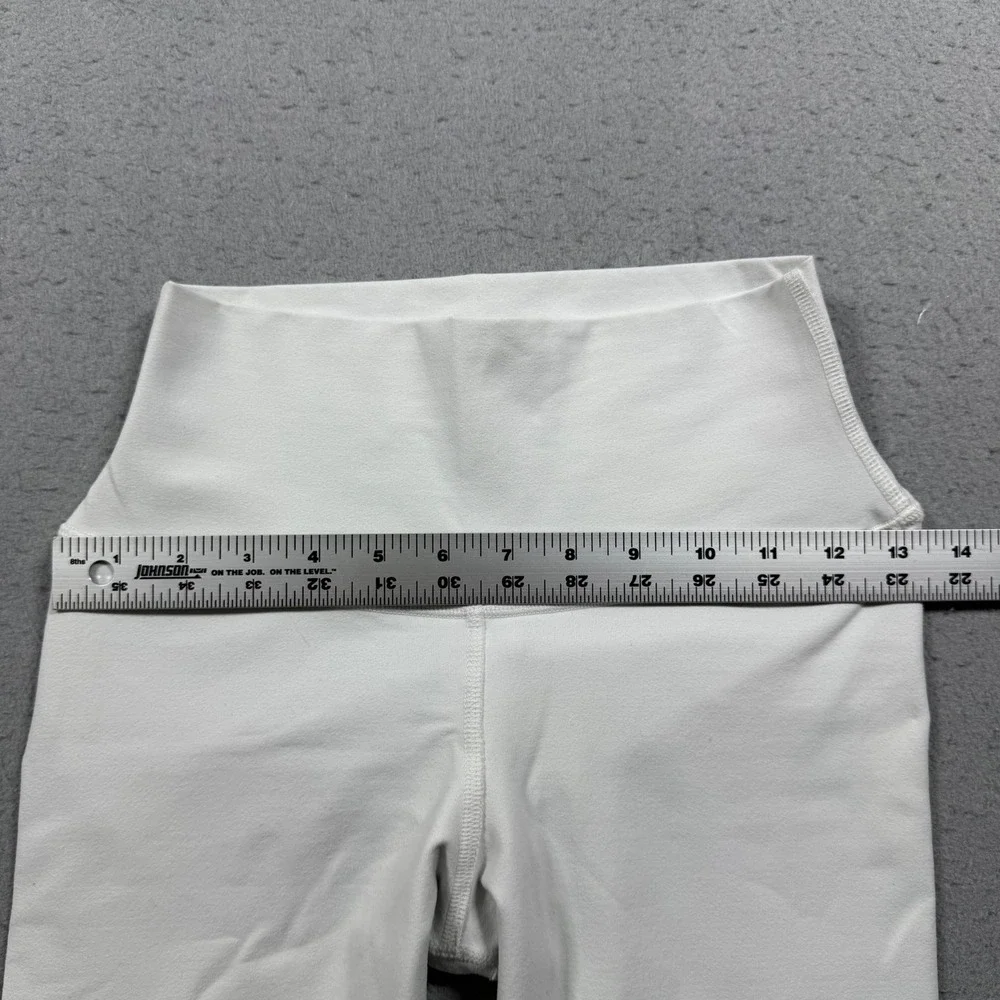 Alo Yoga High Waist Airbrush Leggings White Athletic Yoga Pants XS